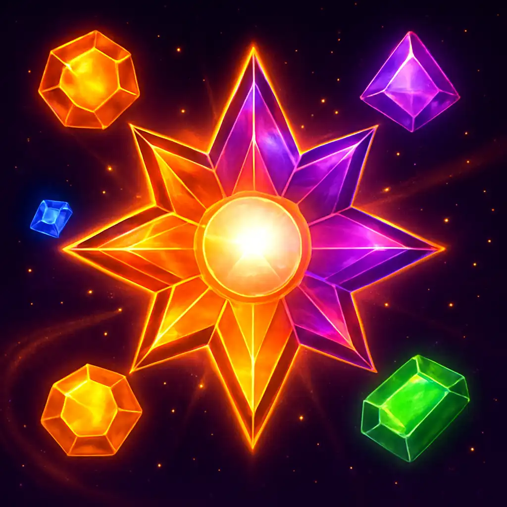 Slot game cover art for Starburst